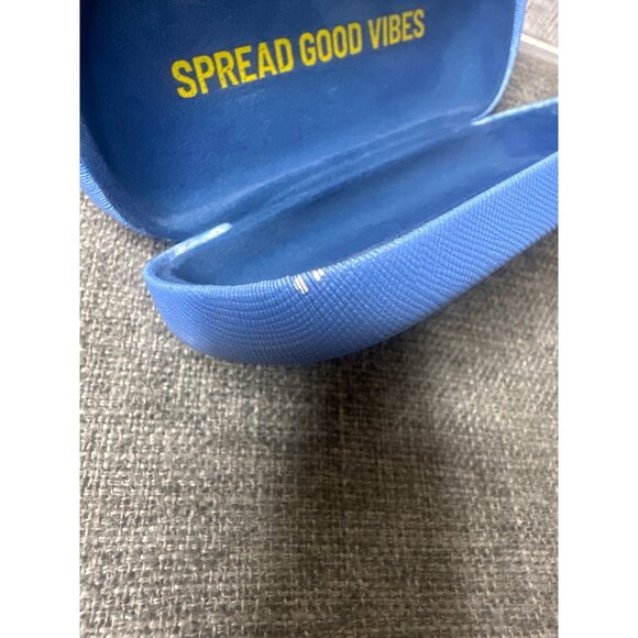 Life Is Good Blue Eyeglasses Sunglasses Hard Shell Travel Case Spread Good Vibes - Picture 4 of 5